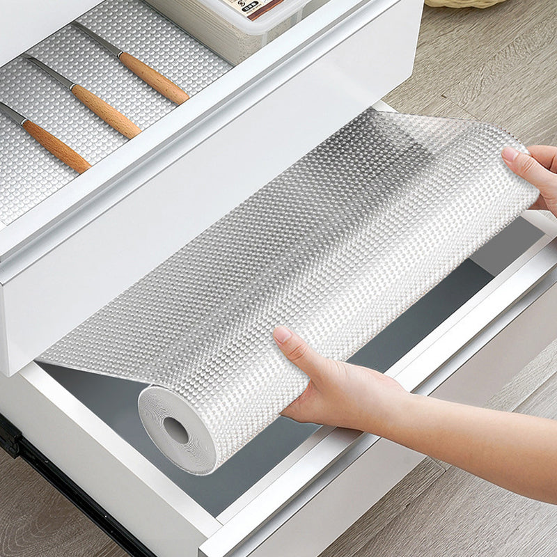 Drawer and shelf liner for small kitchen organisation