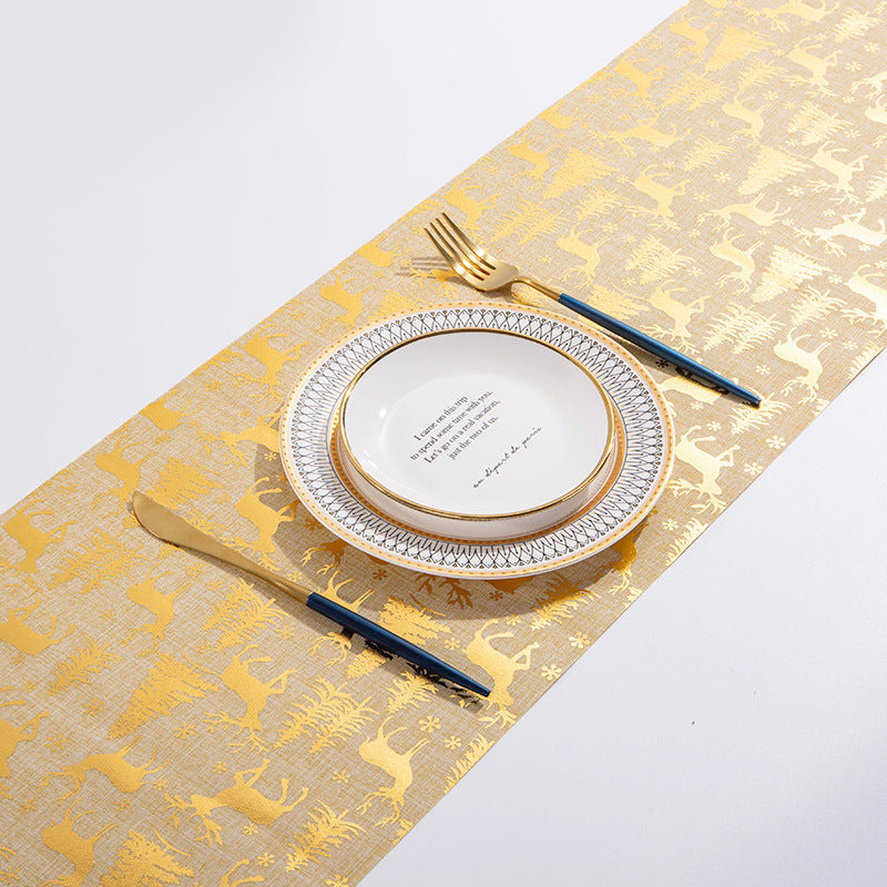 Christmas Table Runner – Cotton & Linen, 35 × 180cm