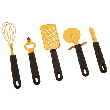Zing 5-Piece Gold Kitchen Tool Set