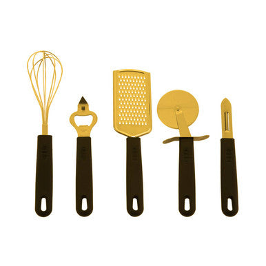 Zing five-piece gold kitchen tool set