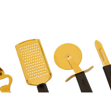 Zing 5-Piece Gold Kitchen Tool Set