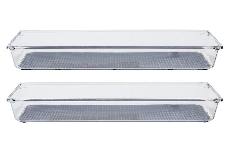 Set of two Romm kitchen organisers with non-slip inserts