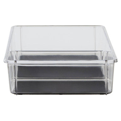 Romm Three-Compartment Kitchen Organiser – Clear & Grey