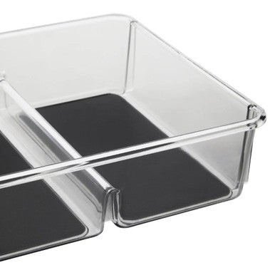 Romm Three-Compartment Kitchen Organiser – Clear & Grey