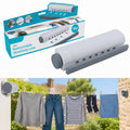 14m retractable 4-line wall-mounted washing line