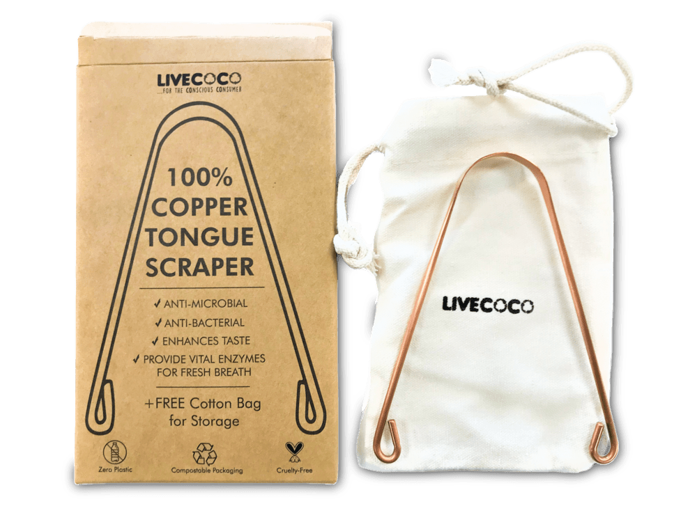Pure Copper Tongue Scraper – Reusable Oral Care Tool
