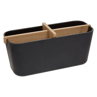 Canyon Black Four-Compartment Organiser