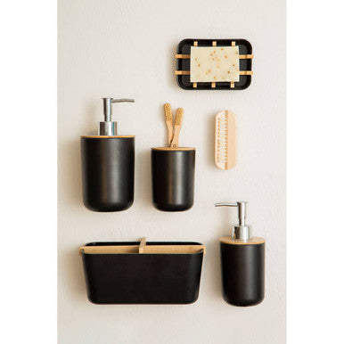 Canyon Black Four-Compartment Organiser