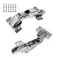 2-pack 165-degree soft-close cabinet hinges with fixing screws