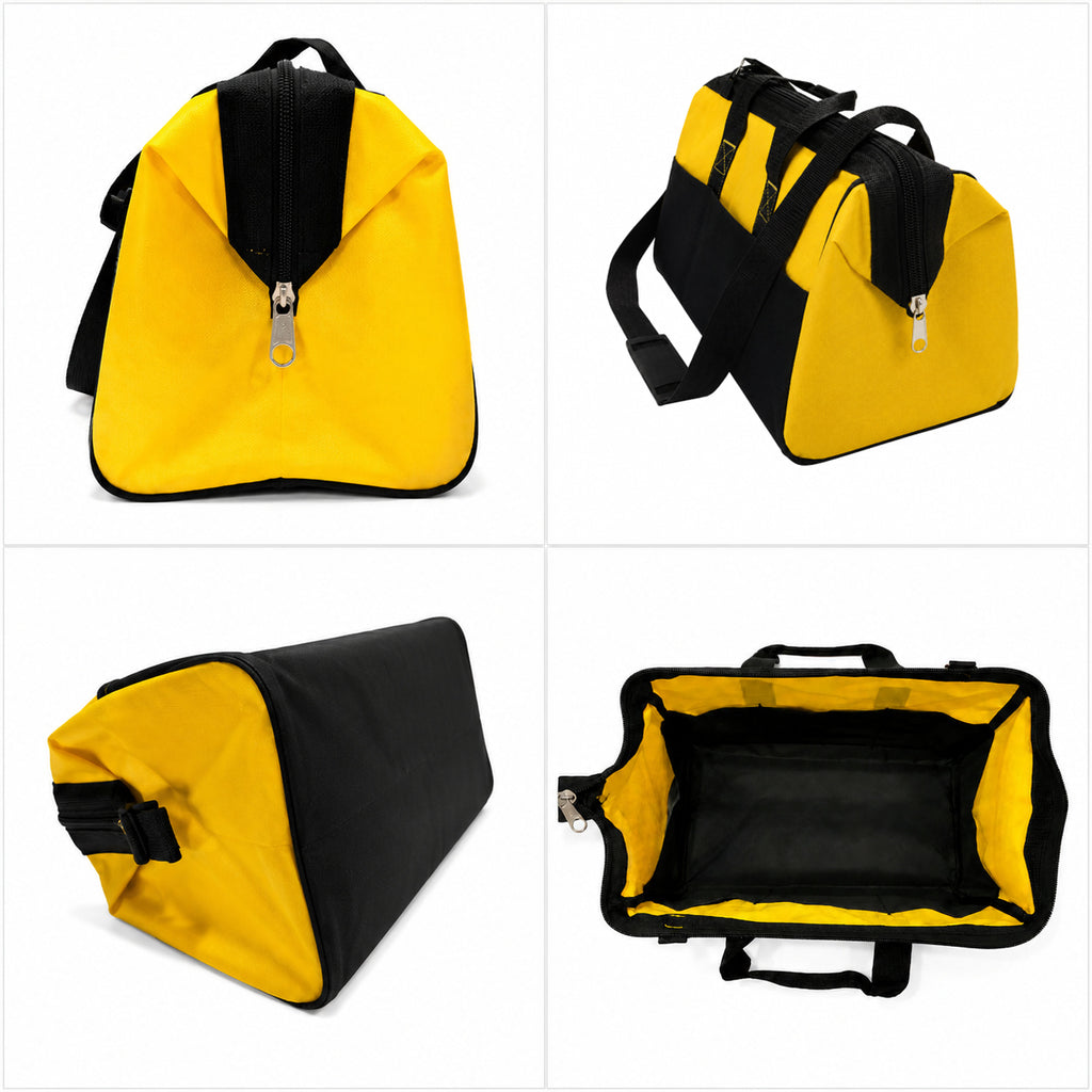 17-inch tool bag side and interior views