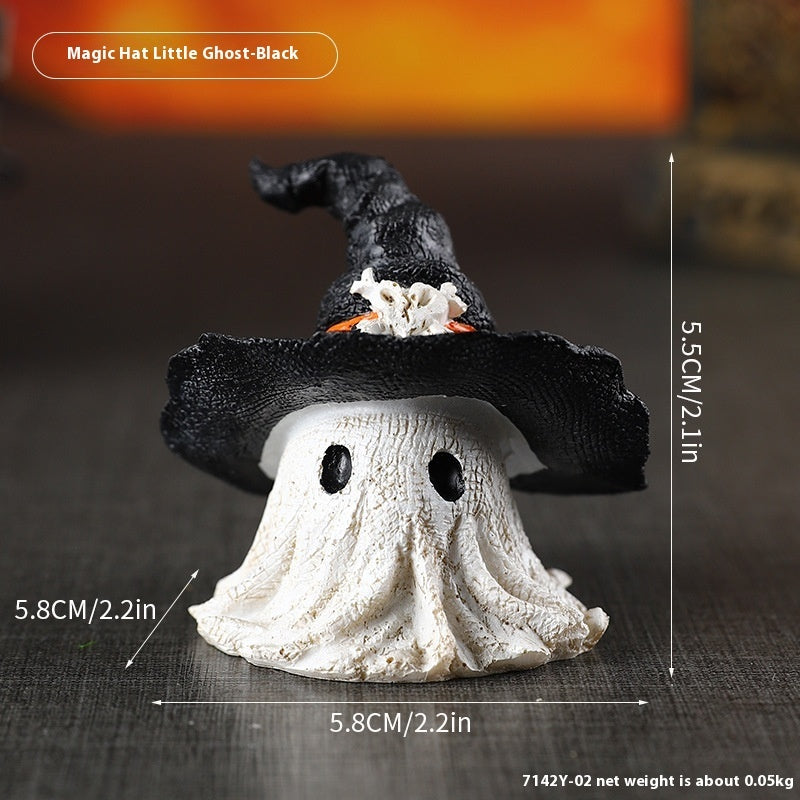 Halloween Wizard Hat Resin Ornament