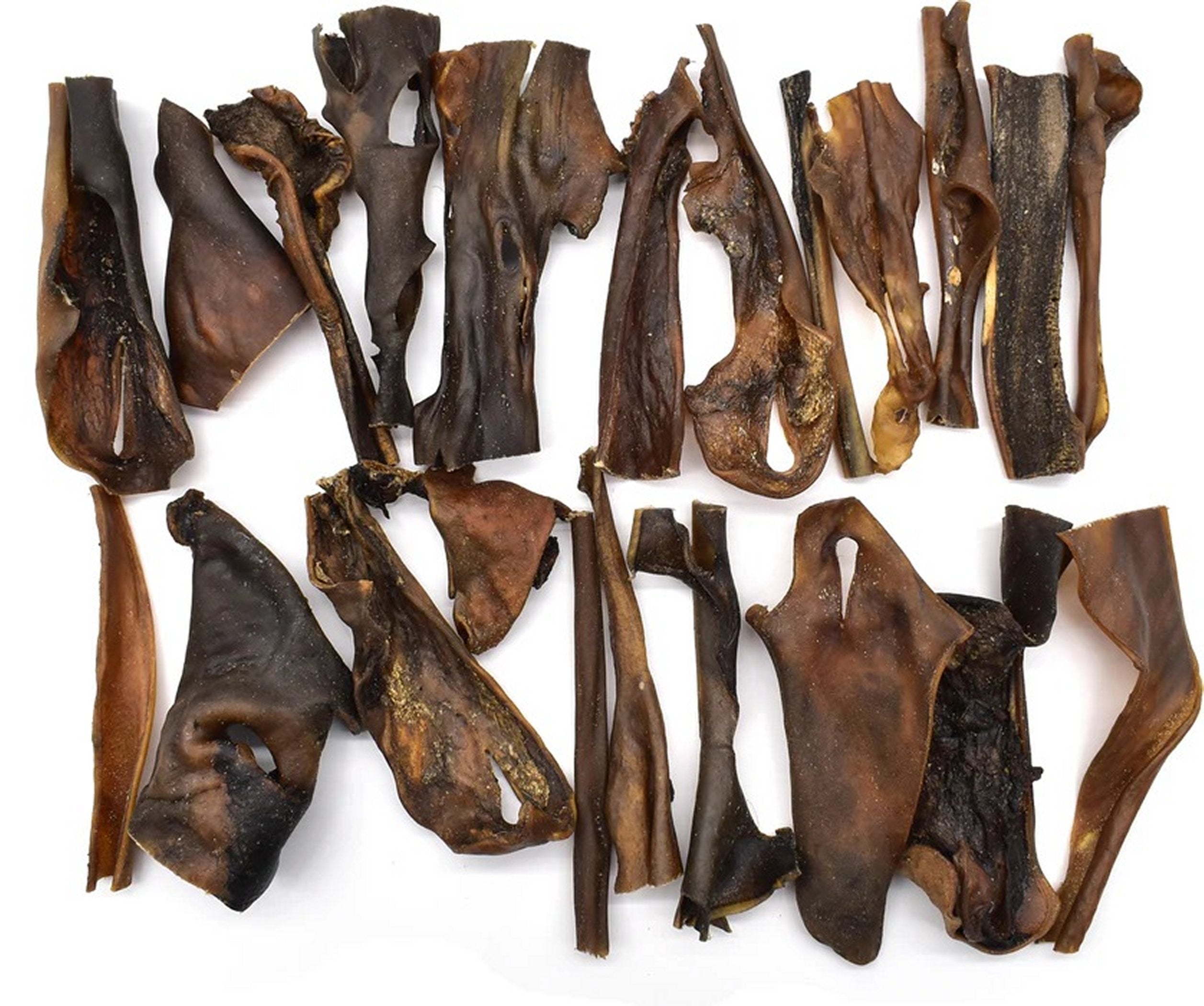 Natural Buffalo Head Skin Dog Chews – 1kg