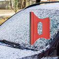 2-in-1 car ice scraper and rain stain remover