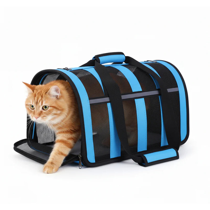 Foldable Mesh Pet Carrier 48.5 x 26 x 27cm