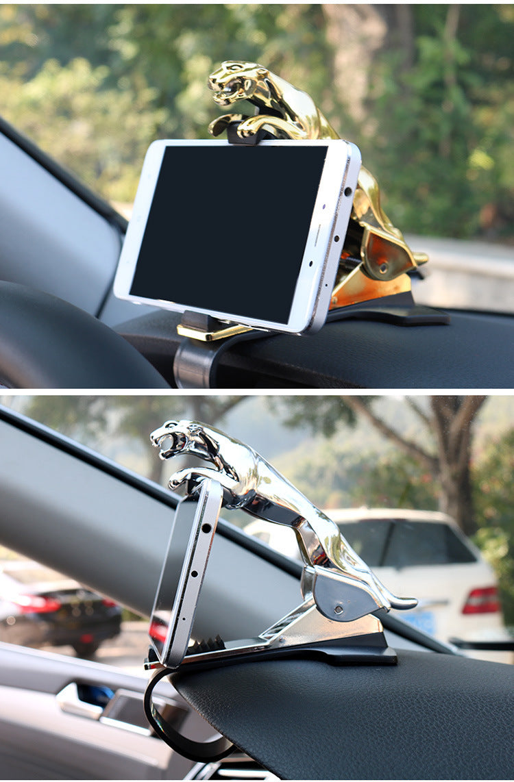 360° Adjustable Leopard-Style Car Phone Holder