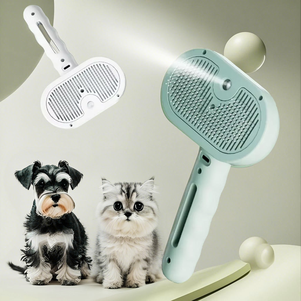 Water Mist Grooming Brush for Cats & Dogs