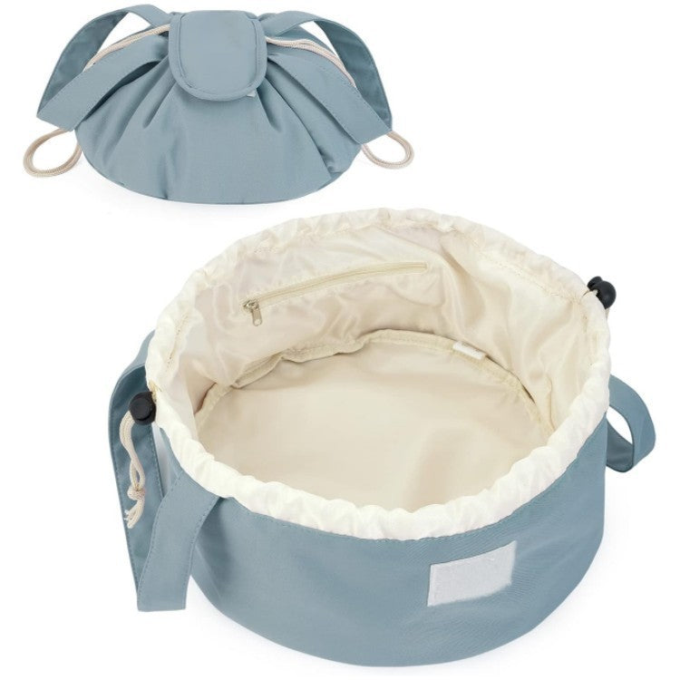 Drawstring Barrel Makeup & Toiletry Bag – 29 × 29 × 16cm