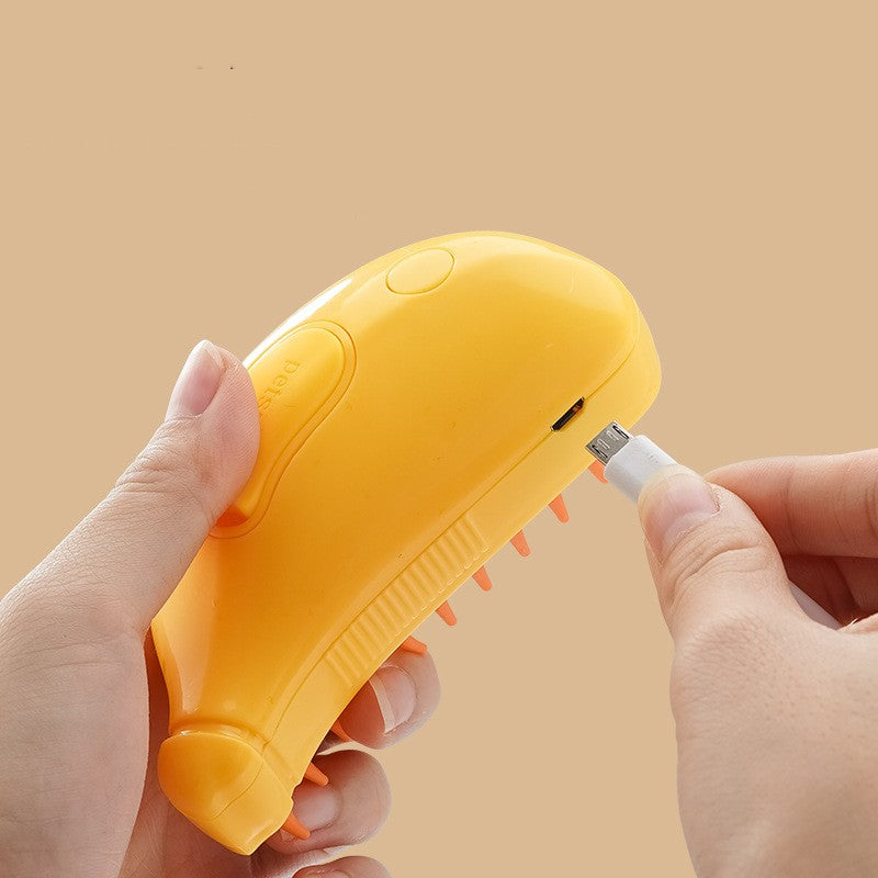 Rechargeable Mist Pet Grooming Brush