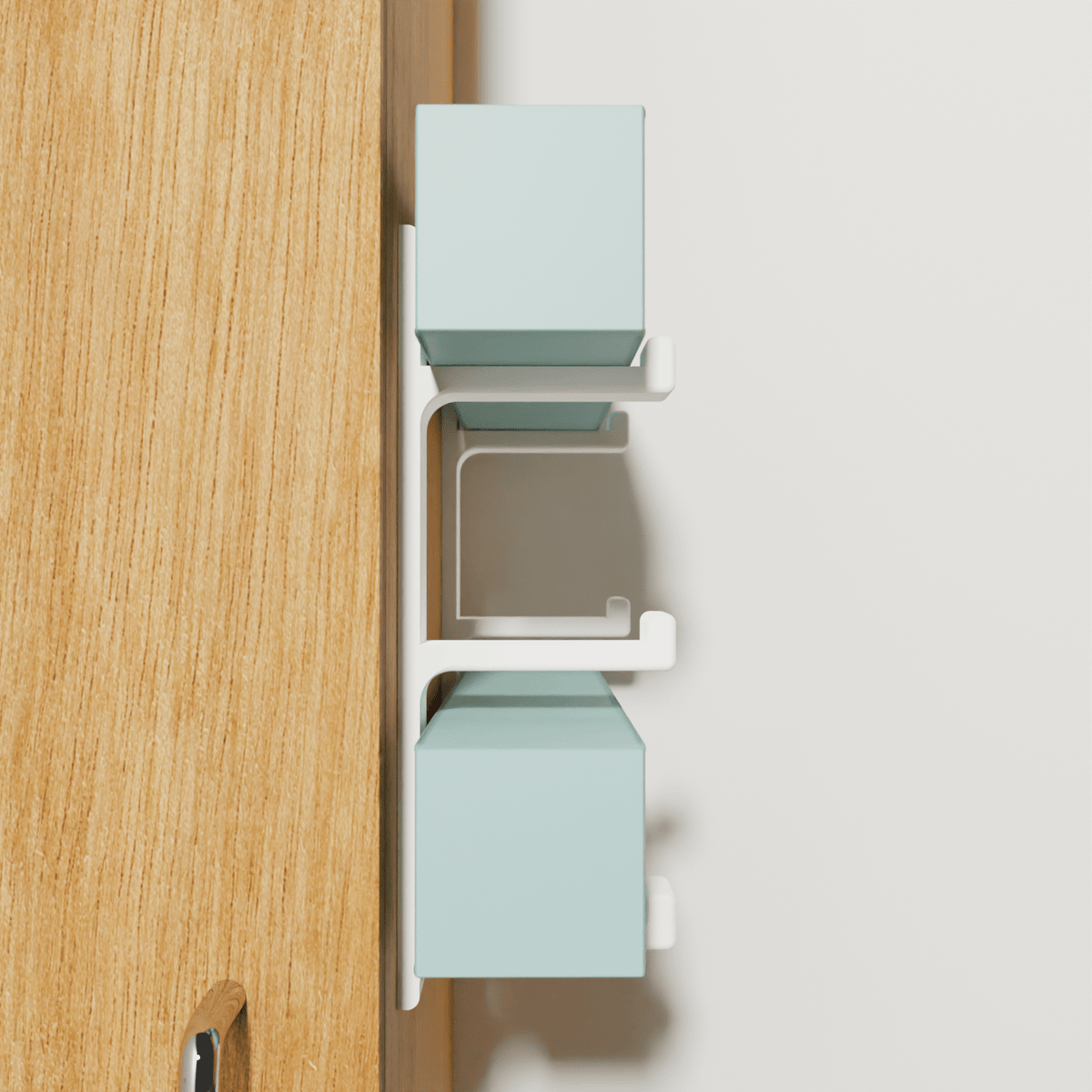 3D Cabin Wall-Mounted Foil & Cling Film Box Holder – 3 Rolls