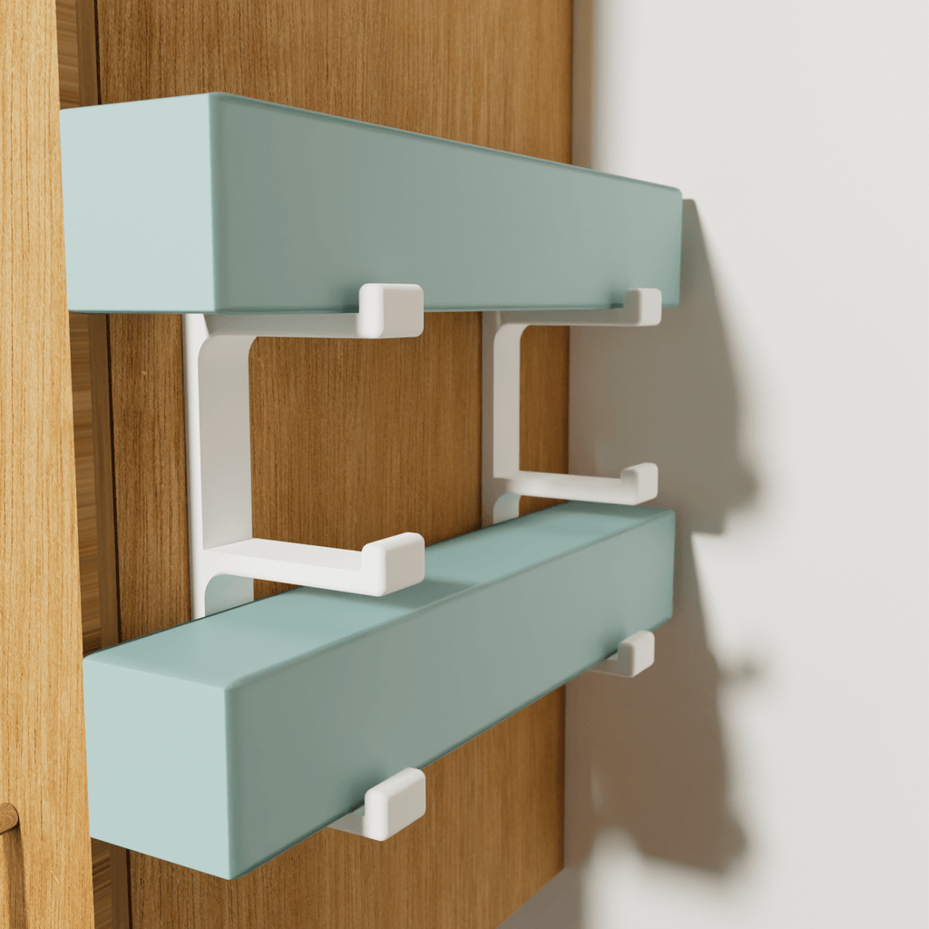 3D Cabin Wall-Mounted Foil & Cling Film Box Holder – 3 Rolls