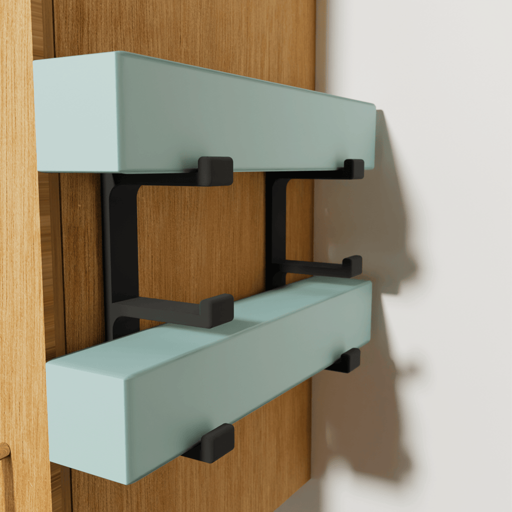 3D Cabin Wall-Mounted Foil & Cling Film Box Holder – 3 Rolls