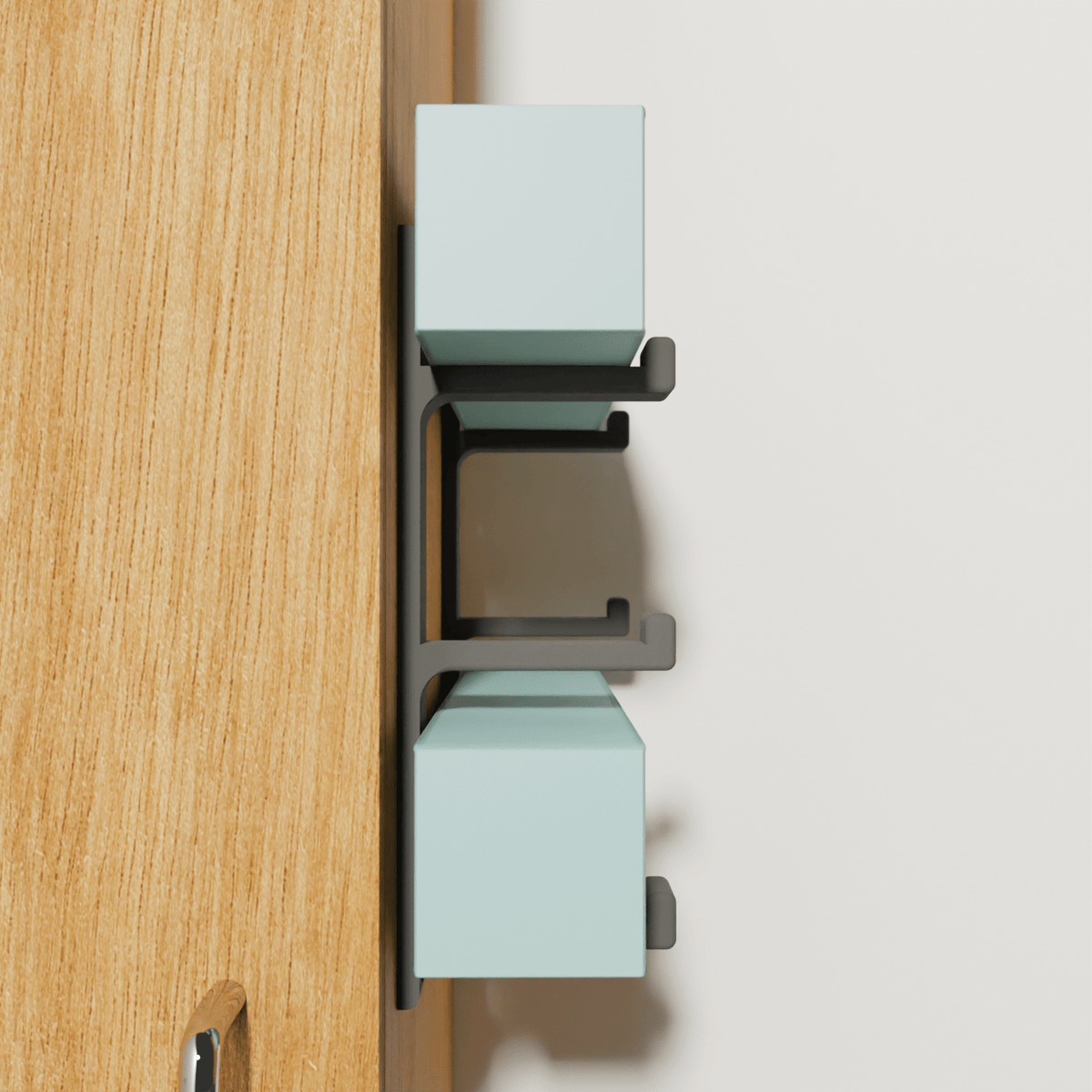 3D Cabin Wall-Mounted Foil & Cling Film Box Holder – 3 Rolls