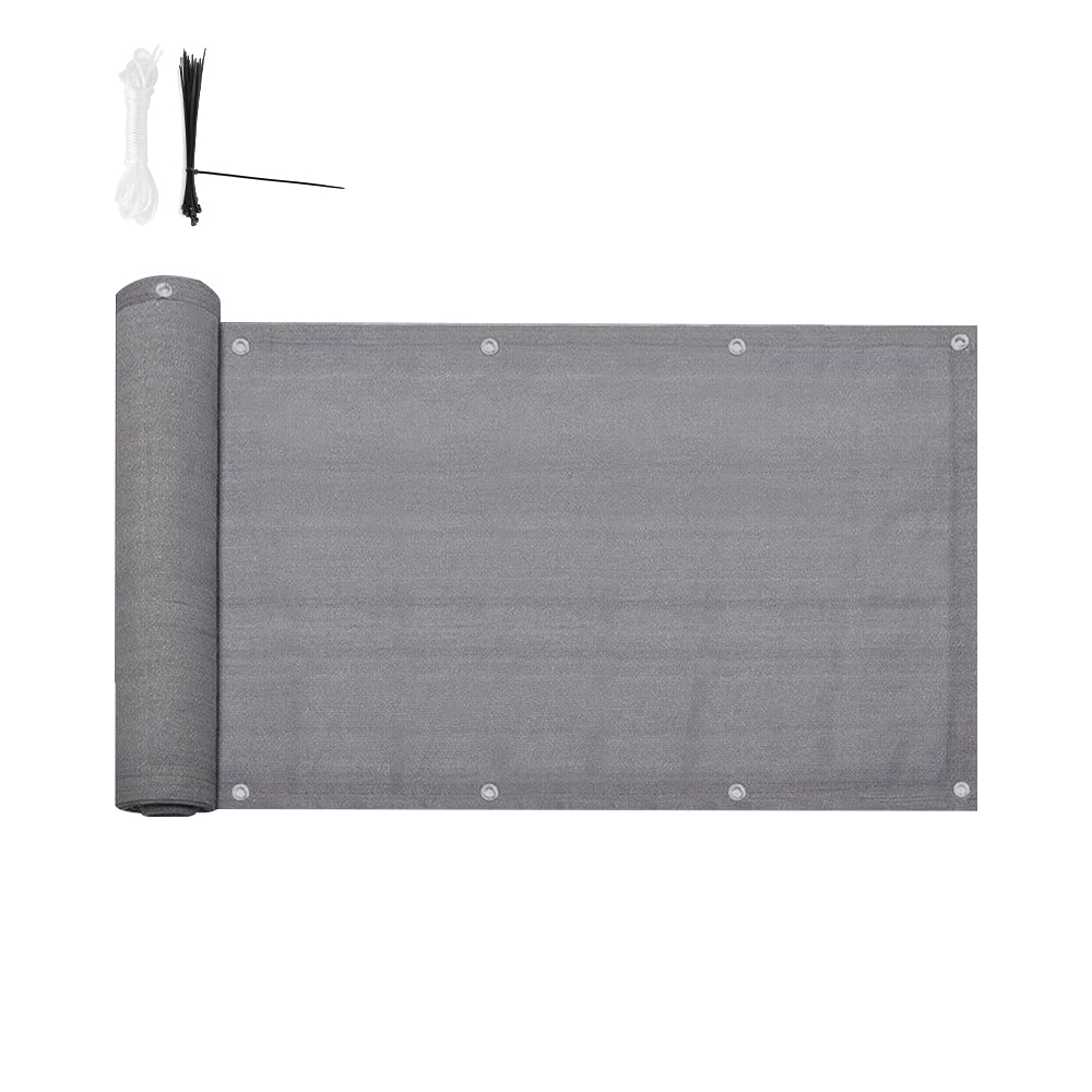 4.8m grey garden balcony privacy screen