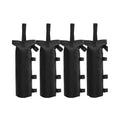 Four black gazebo leg weight sand bags