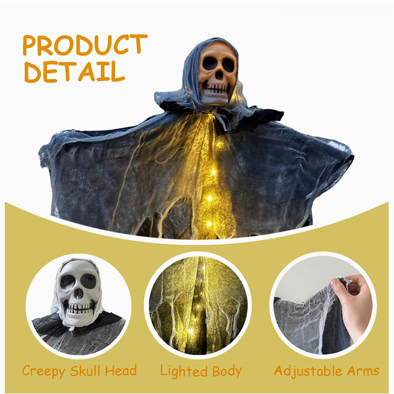 Hanging Halloween Ghost Decoration – Approx. 85cm