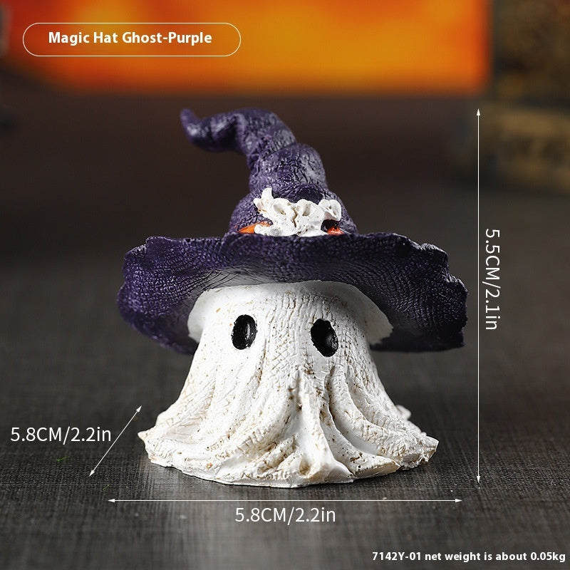 Halloween Wizard Hat Resin Ornament