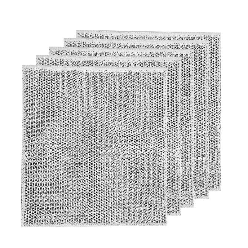 5 pack silver wire dishwashing cleaning cloths