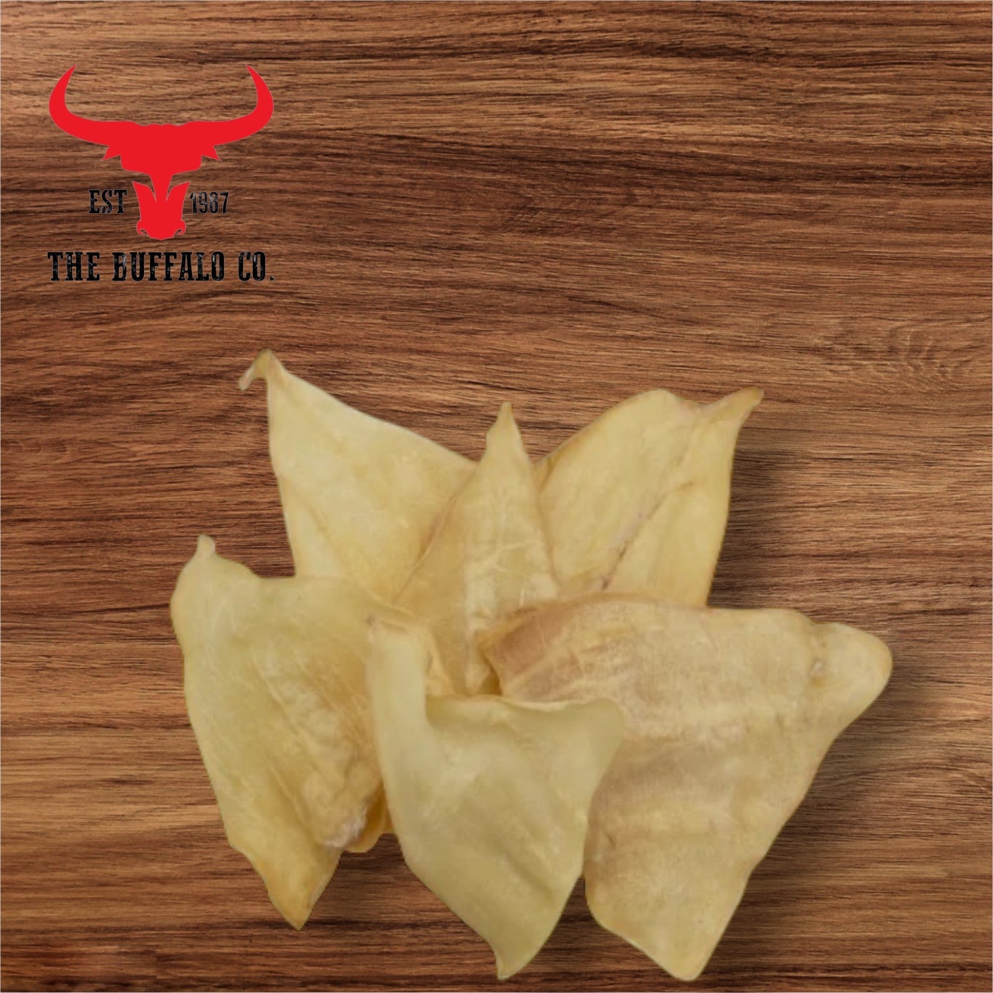 Natural Buffalo Ears for Dogs – 10, 20 or 50 Pack