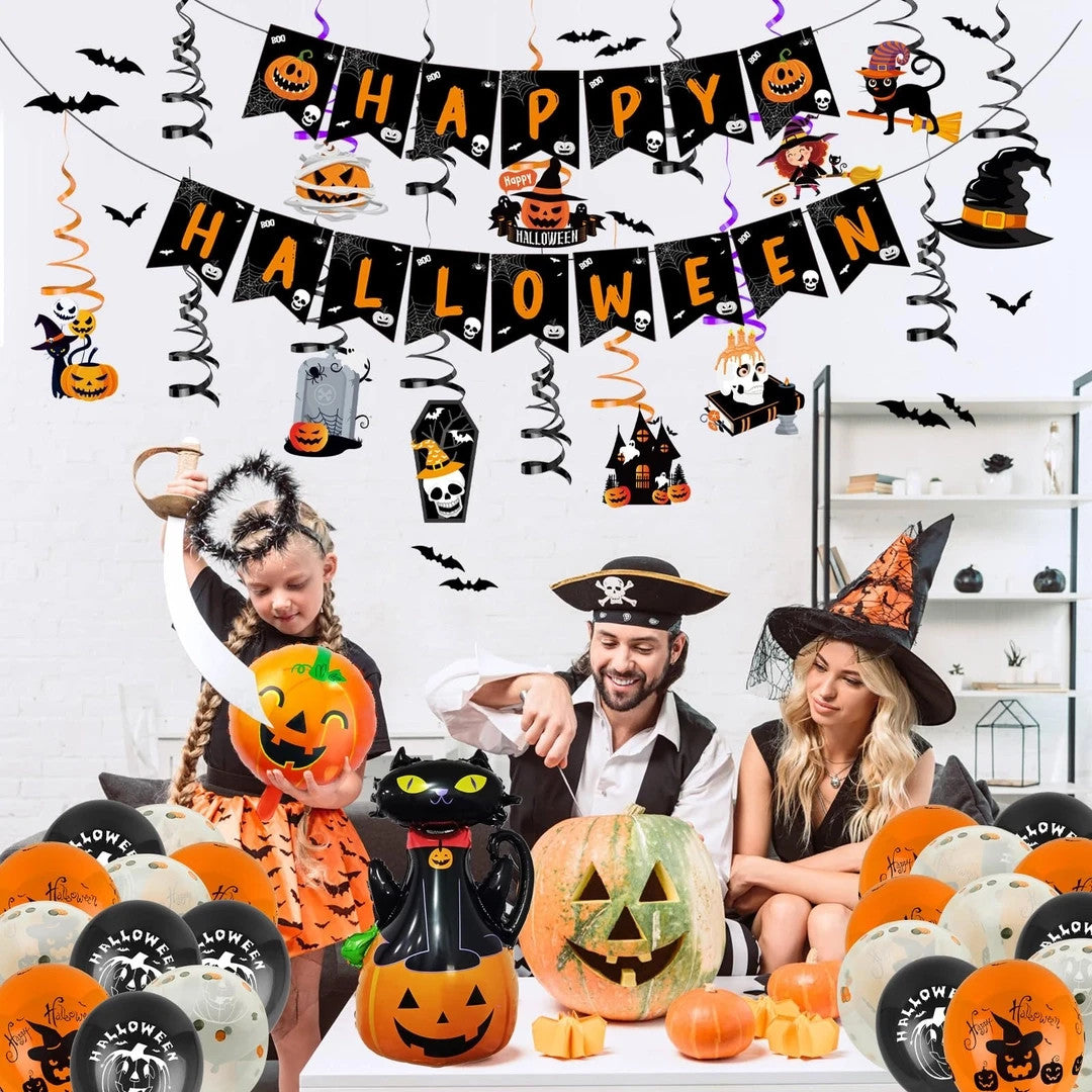 68-Piece Halloween Party Decoration Set