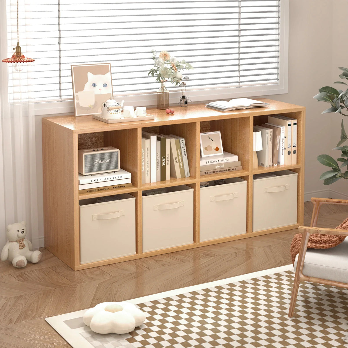 6 Foldable Fabric Storage Cubes – 30cm