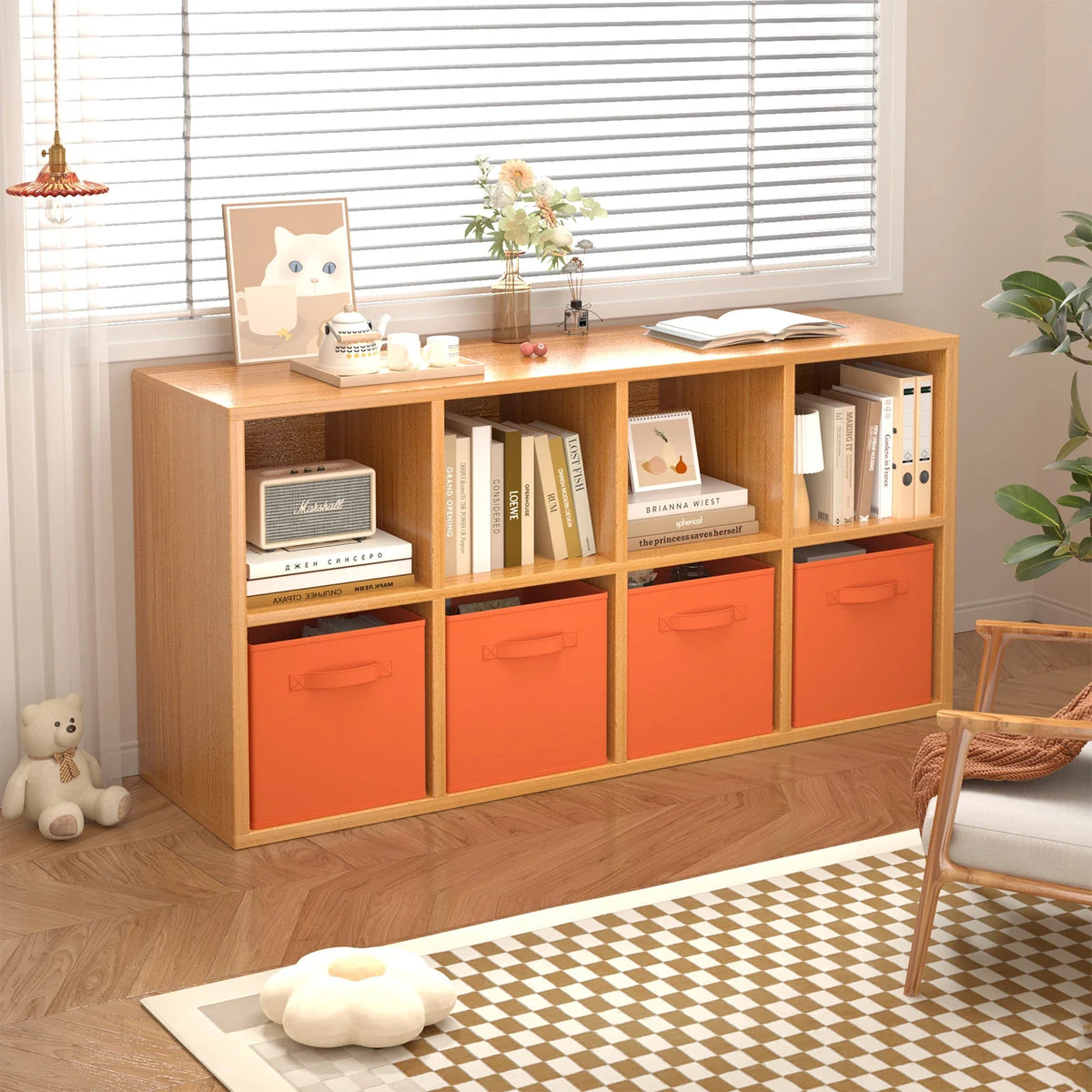 6 Foldable Fabric Storage Cubes – 30cm