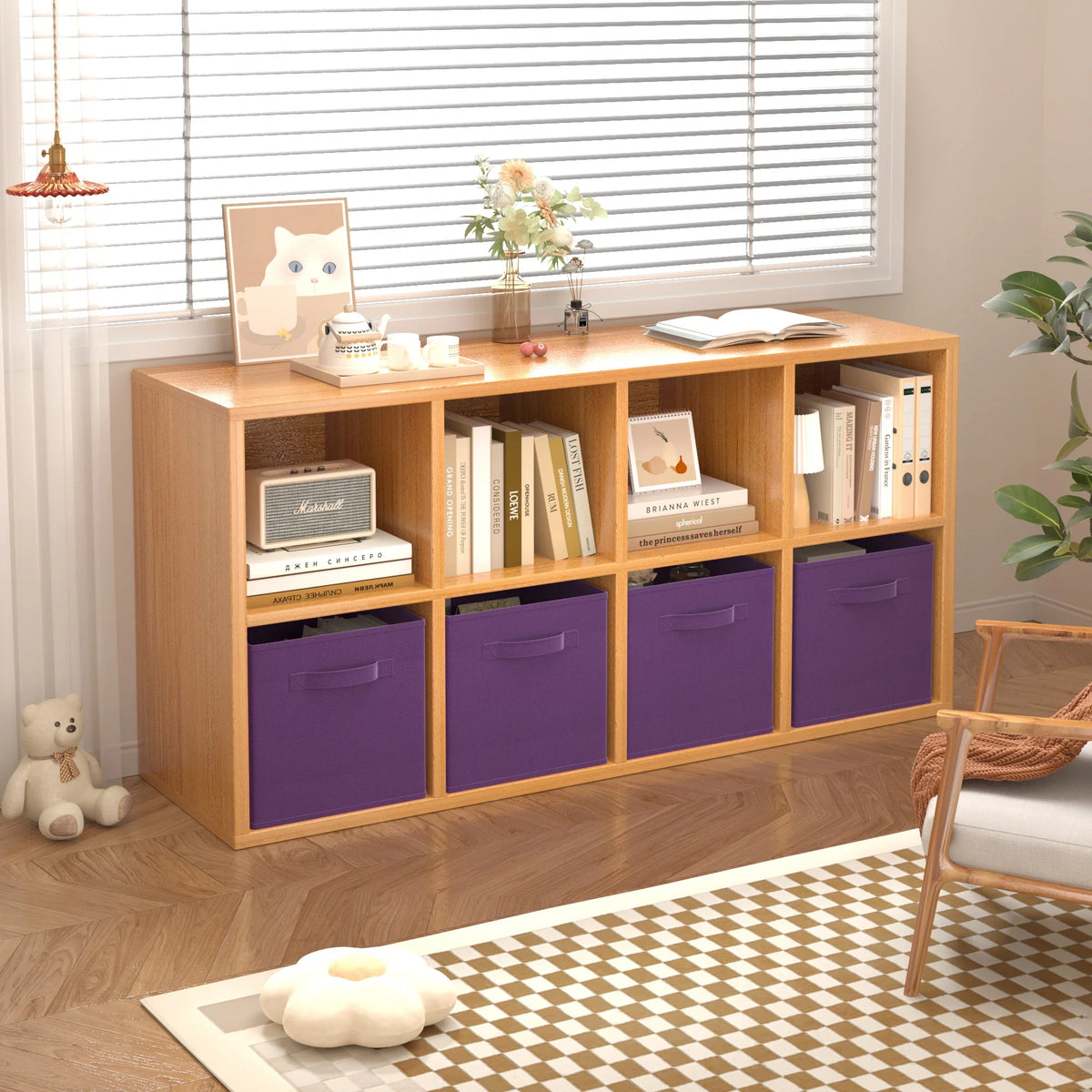 6 Foldable Fabric Storage Cubes – 30cm
