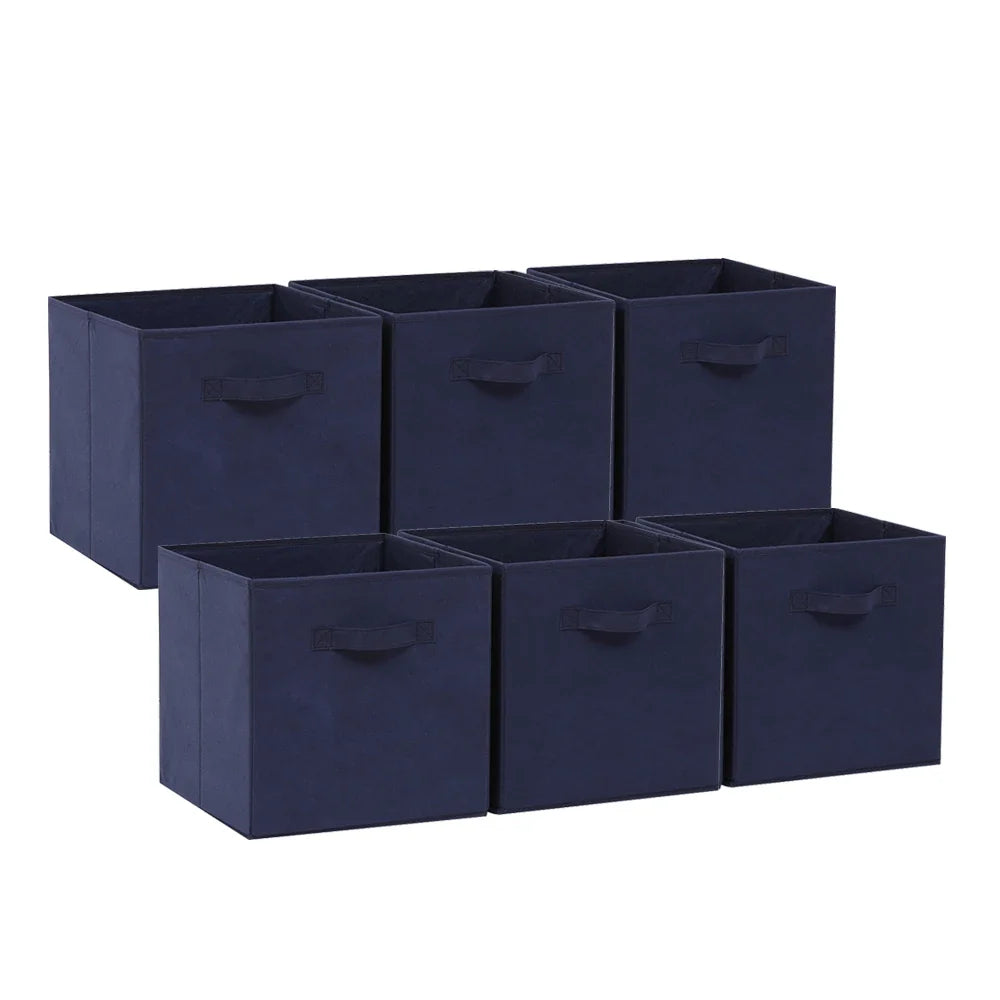 6 Foldable Fabric Storage Cubes – 30cm