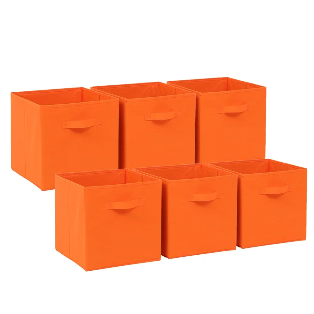 6 Foldable Fabric Storage Cubes – 30cm