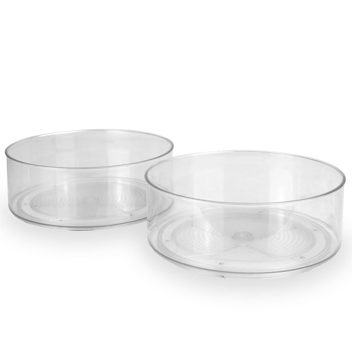 Set of two 23cm rotating cupboard organisers