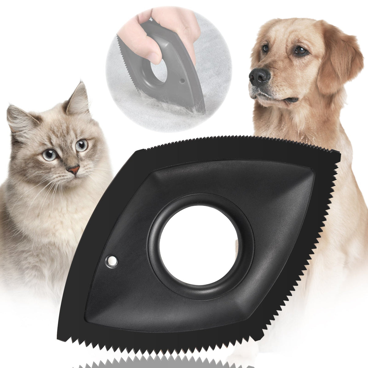 Reusable Pet Hair Remover for Carpets & Car Seats