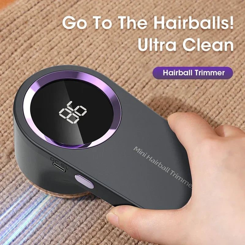 USB-C Rechargeable Fabric Shaver with LED Display