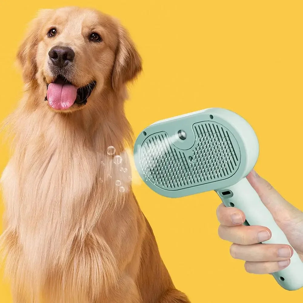 Water Mist Grooming Brush for Cats & Dogs