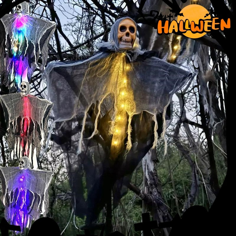 Hanging Halloween ghost decoration, approximately 85cm