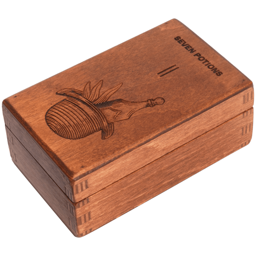 Seven Potions birch wood beard brush protector