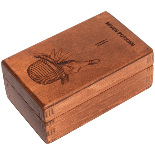 Seven Potions birch wood beard brush protector