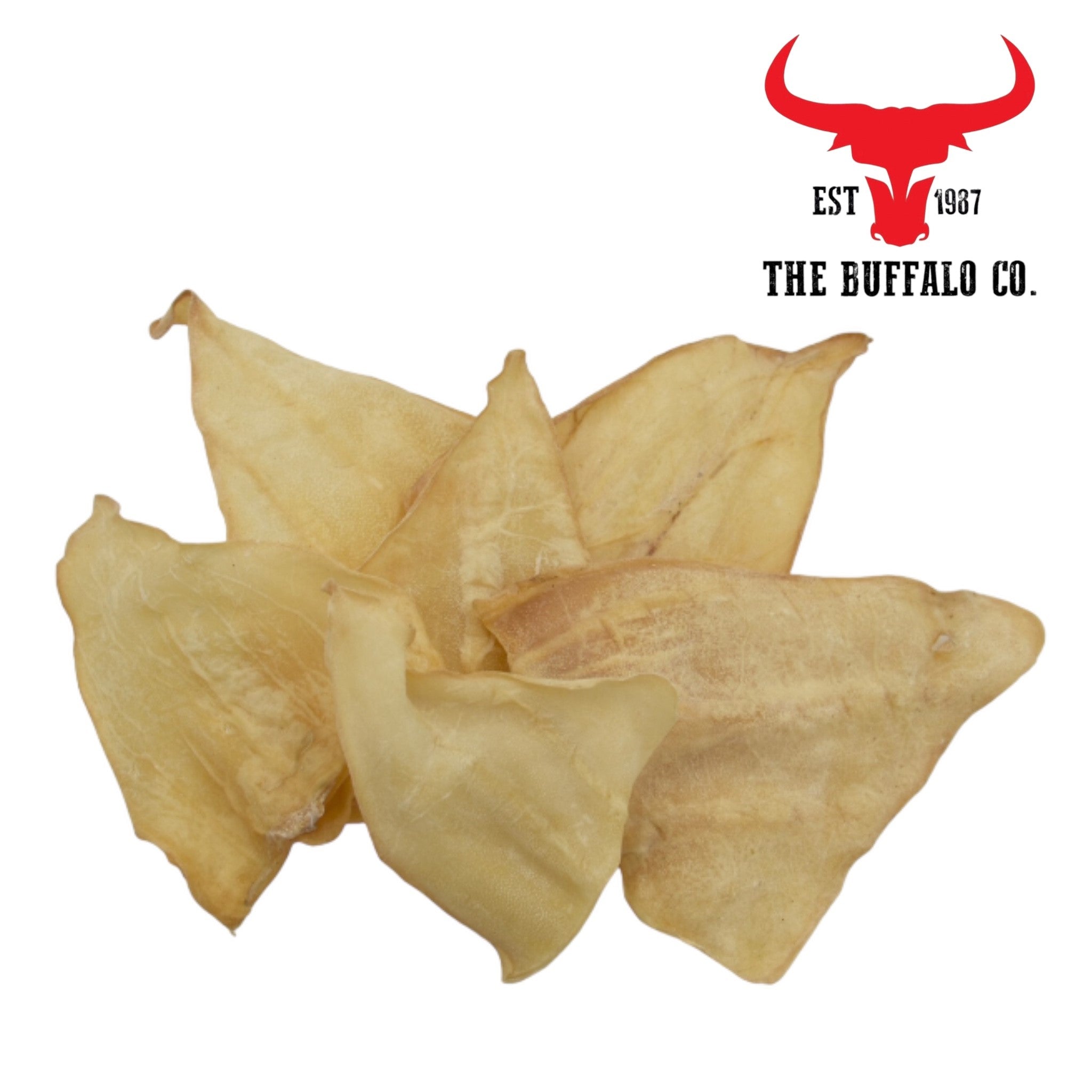 Natural Buffalo Ears for Dogs – 10, 20 or 50 Pack