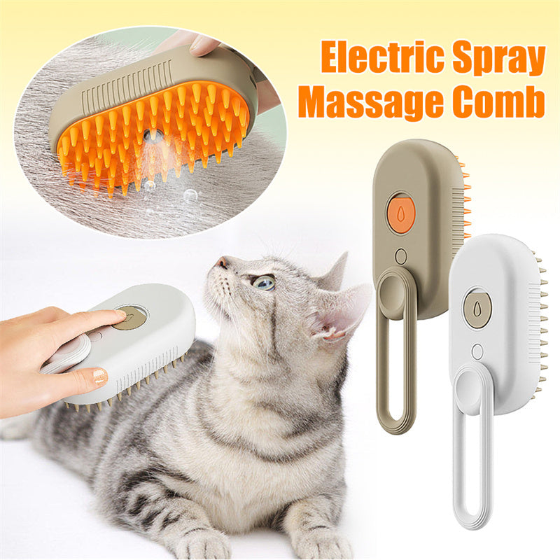 3-in-1 Steam Cat Grooming Brush