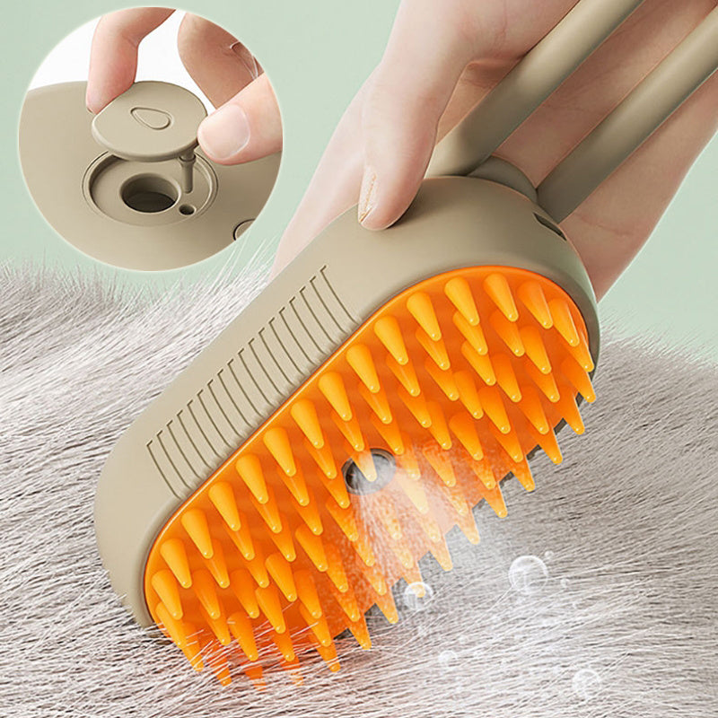 3-in-1 Steam Cat Grooming Brush