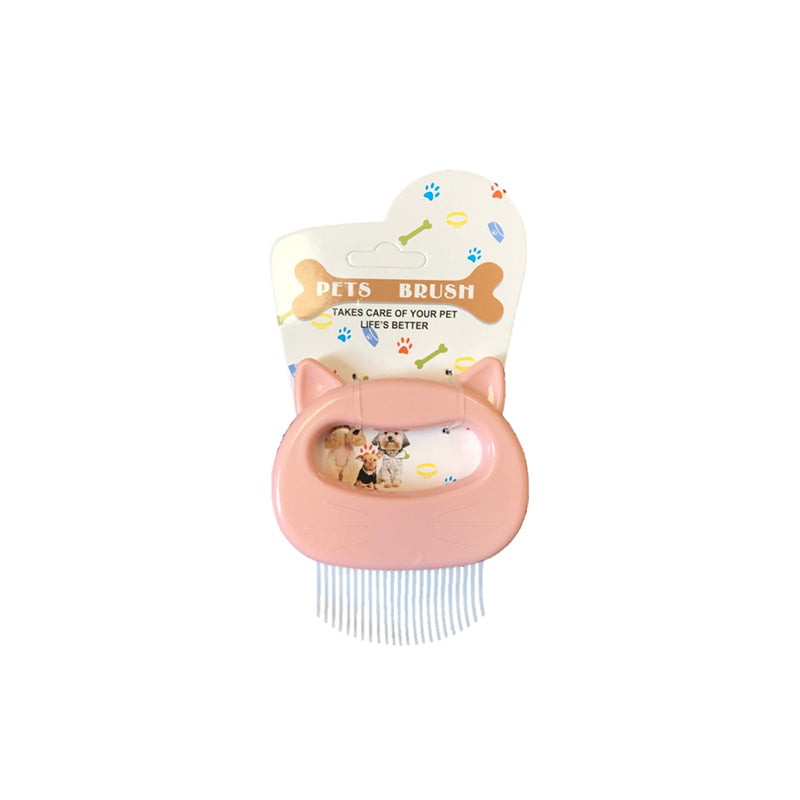Cat-Shaped Pet Grooming Brush 9 x 9cm