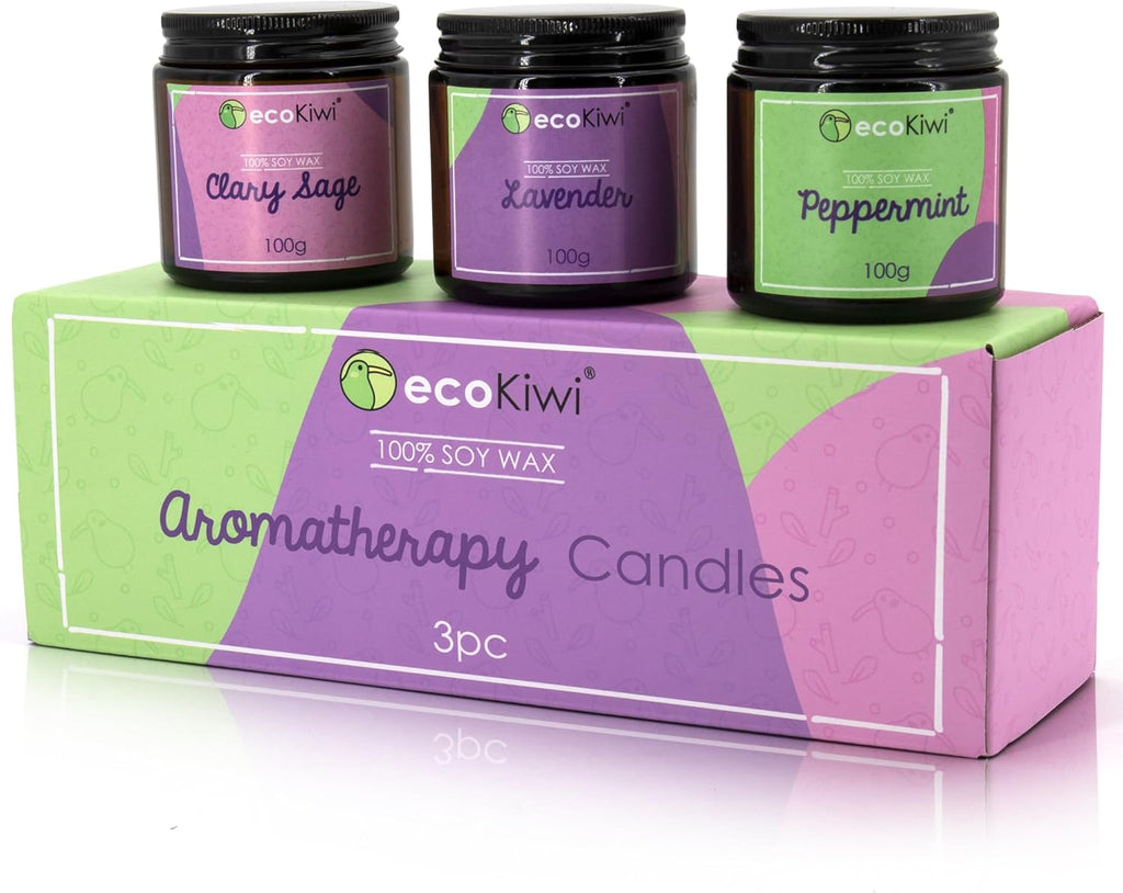 Scented Soy Candle Gift Set – Essential Oil Candles
